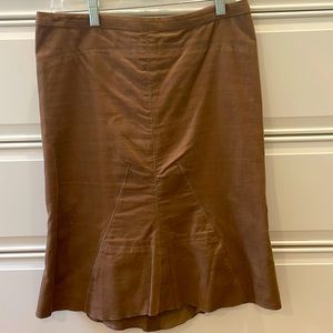 BCBGMaxAzria Women’s Corduroy Skirt Brown